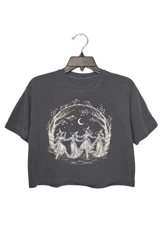 Halloween Witch Comfort Colors Crop Top