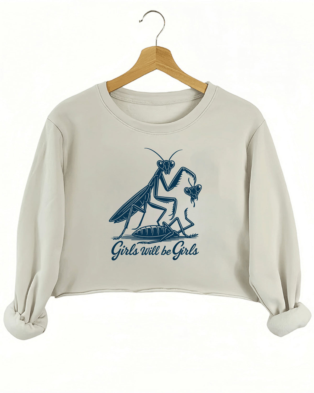 Girls Will Be Girls Crop Sweatshirt