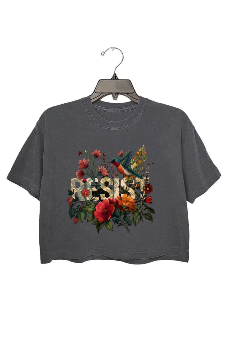 Floral Resistance Crop Top For Women