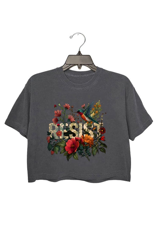 Floral Resistance Crop Top For Women