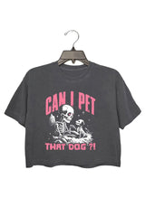 Can I Pet That Dog Crop Top For Women