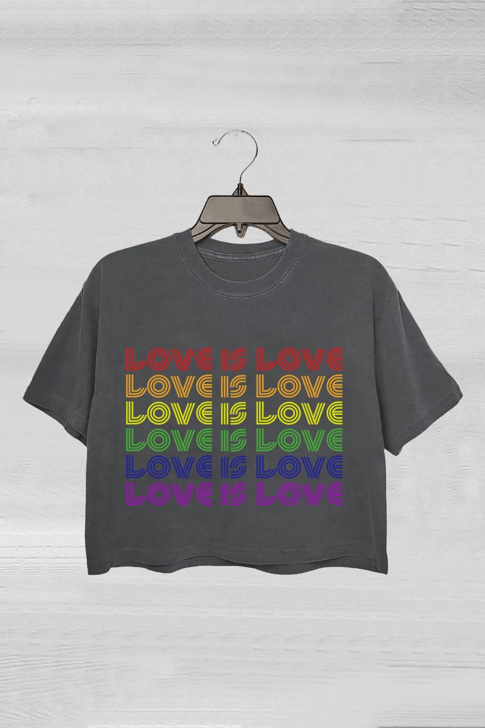 Pride Love Is Love Crop Top For Women