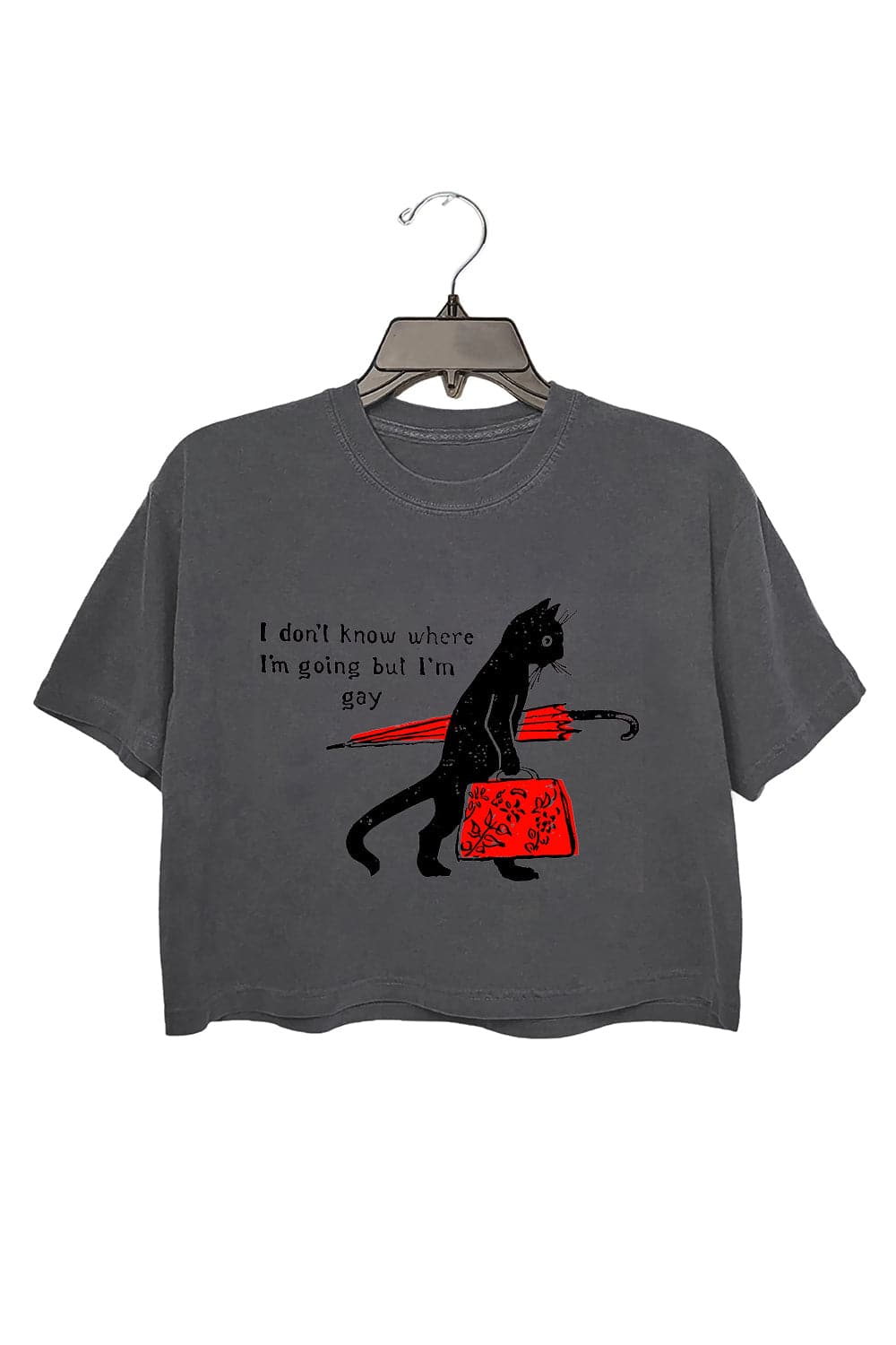 I Don't Know Where I'm Going But I'm Gay Crop Top For Women