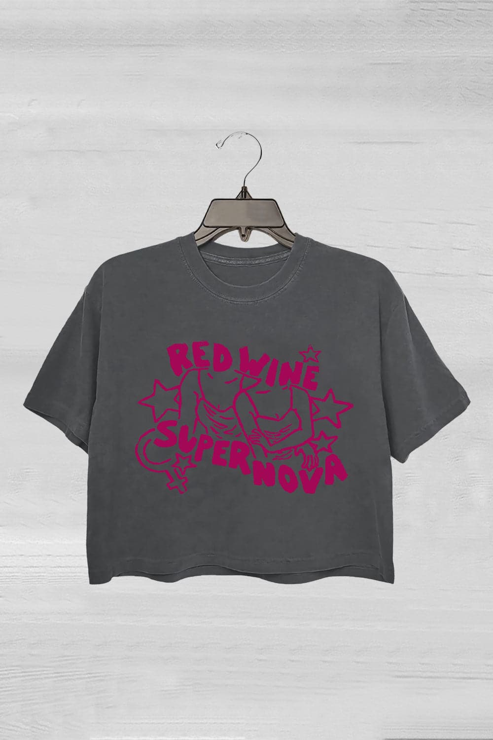Red Wine Supernova Chappell Roan Crop Tee For Women
