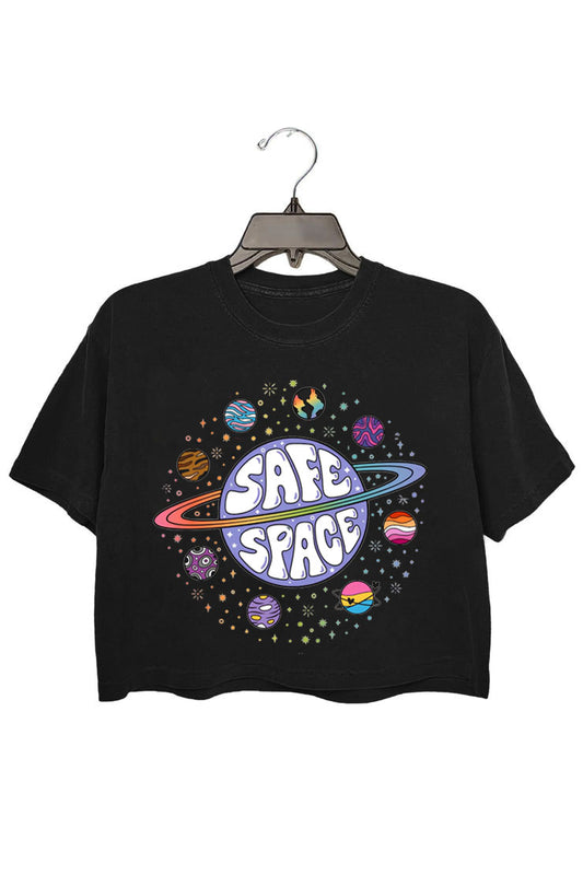 Safe Space LGBTQ Friendly Crop Tee For Women