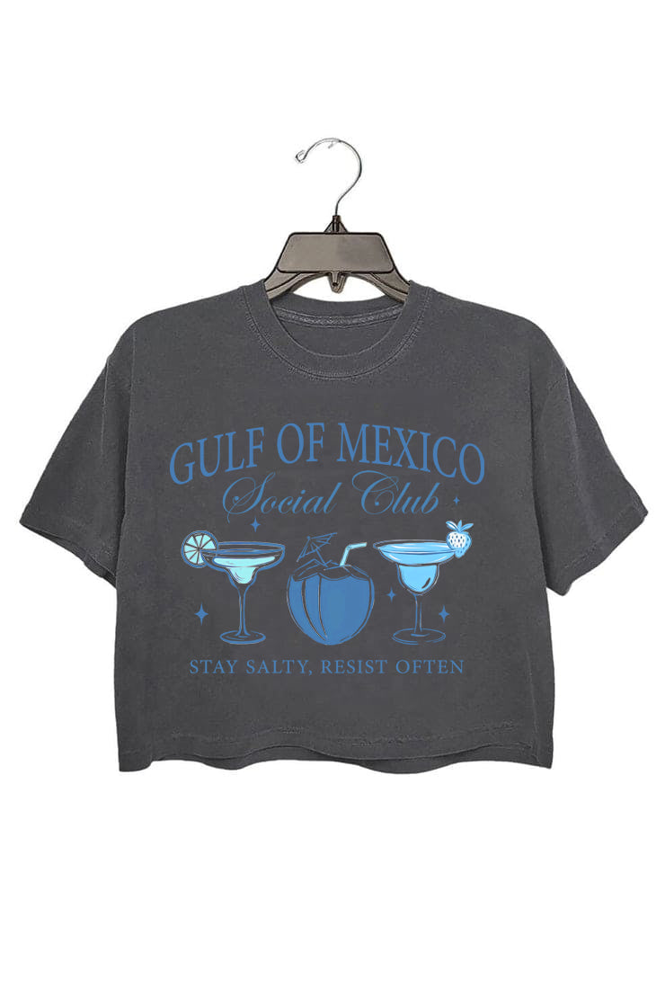 GULF OF MEXICO STAY SALTY RESIST OFTEN T-SHIRTS FOR WOMEN