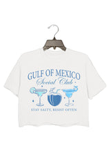 GULF OF MEXICO STAY SALTY RESIST OFTEN T-SHIRTS FOR WOMEN
