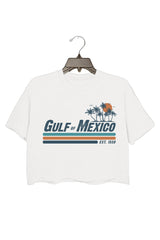 GULF OF MEXICO CROP TEE FOR WOMEN
