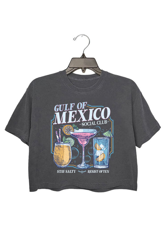 GULF OF MEXICO SOCIAL CLUB CROP TEE FOR WOMEN