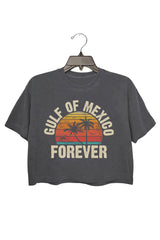 GULF OF MEXICO FOREVER CROP TEE FOR WOMEN