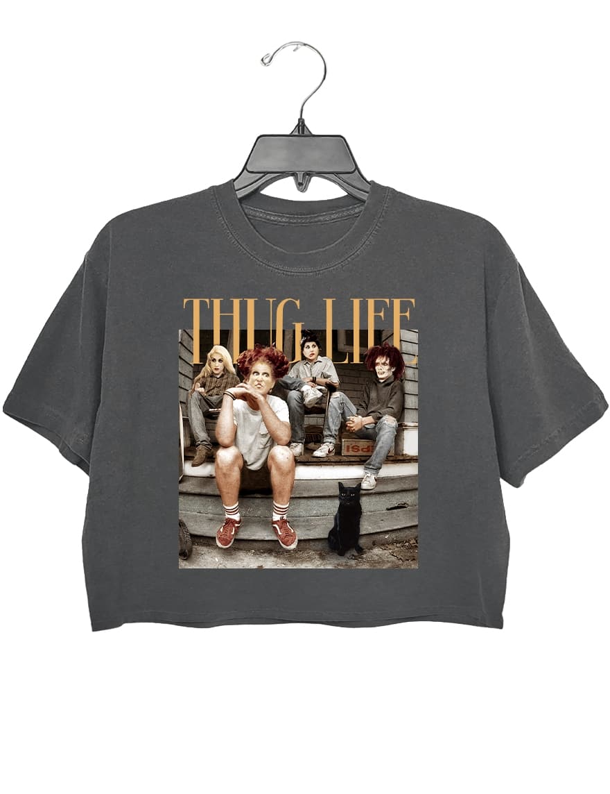 Thug life Crop Tee For Women