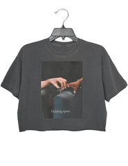 holding space crop top for women