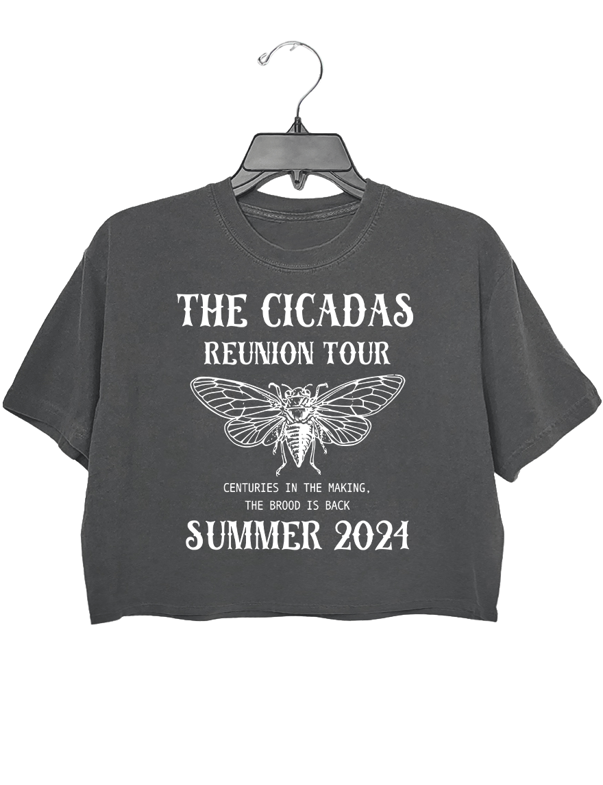 The Cicadas Reunion Tour Crop Tee For Women