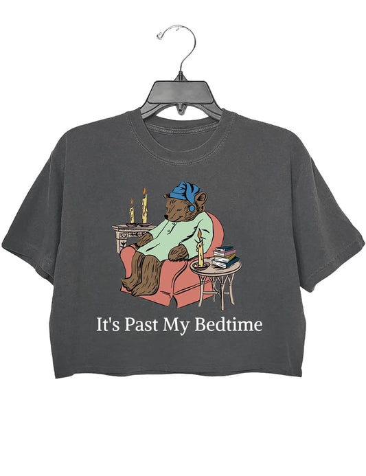 It's Past My Bedtime Crop Tee For Women