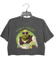 Can't Today I'm Swamped Crop Tee For Women