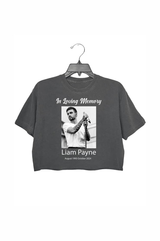 In Loving Memory Liam Payne Crop Top For Women