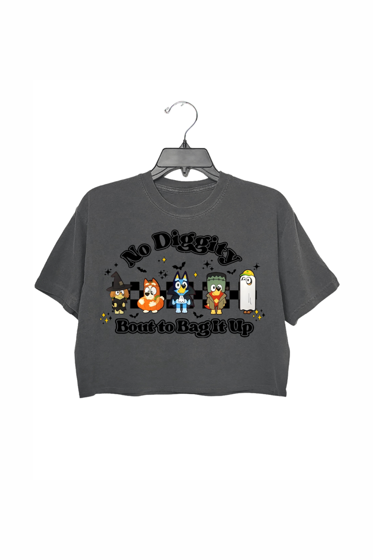 Bluey Halloween Crop Top For Women