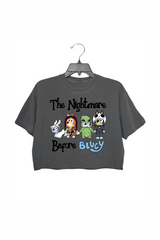 The Nightmare Before Bluey Crop Top For Women