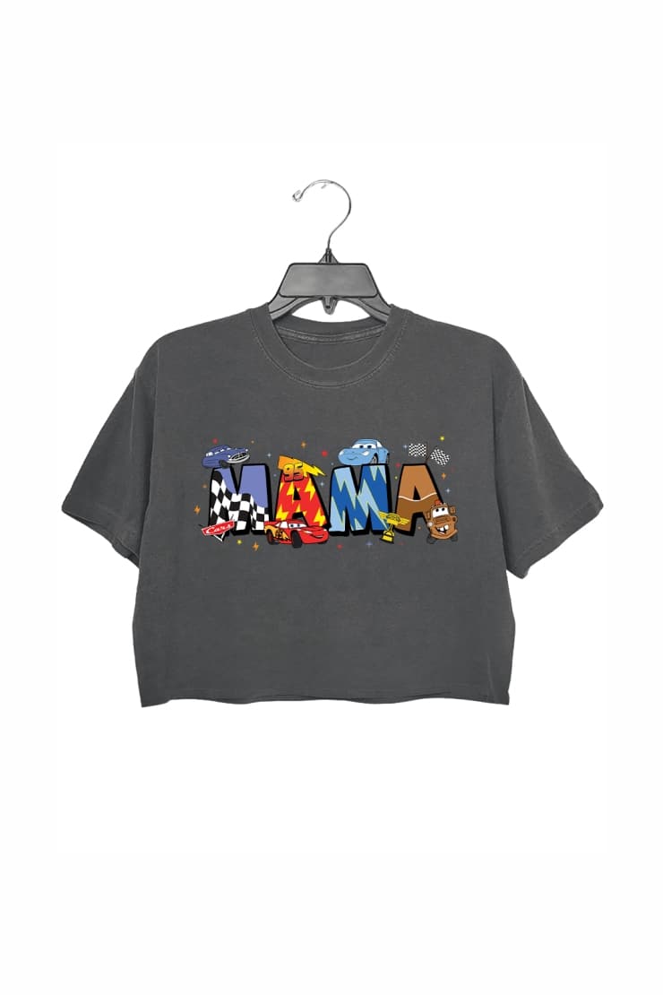 Disney Cars Movie Mama Crop Top For Women