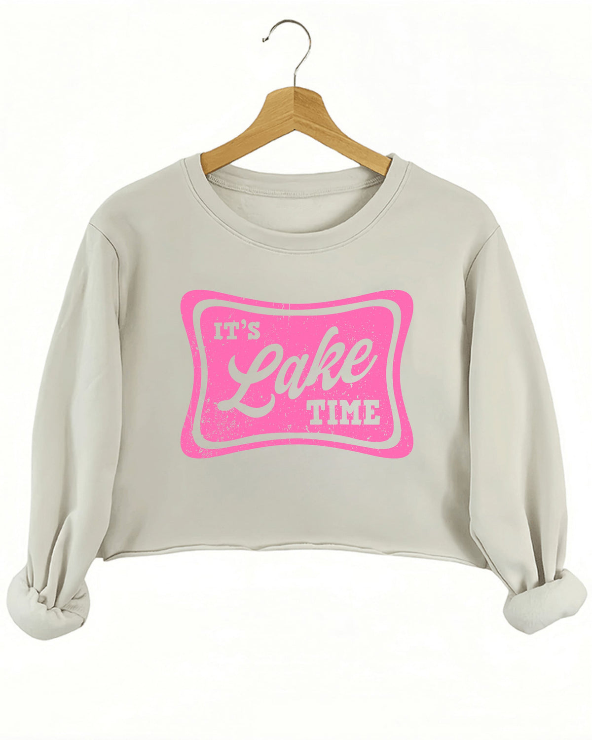 It's Lake Time CROP SWEATSHIRT