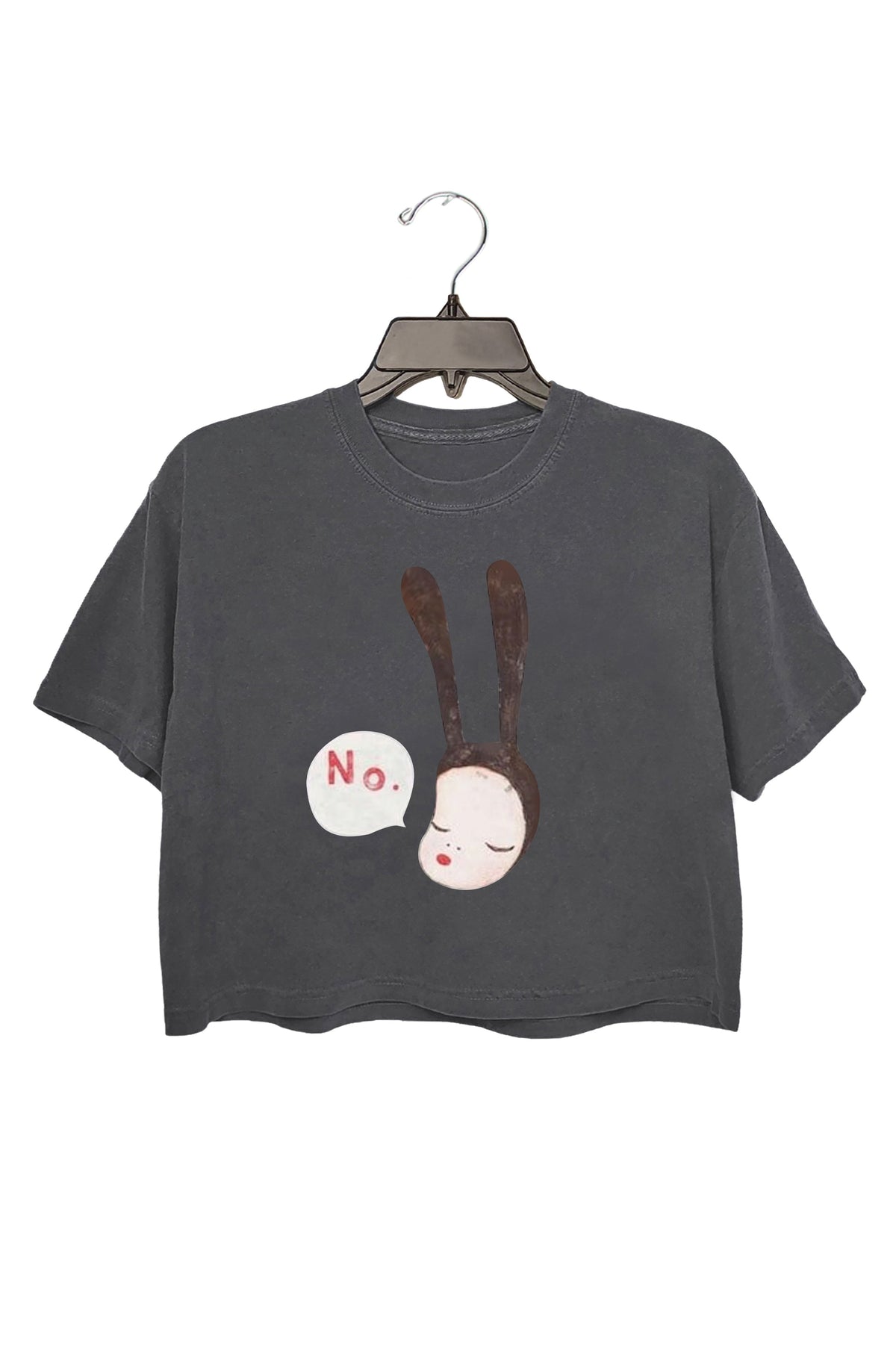 Premium Bunny Girl Baby Tee Crop Top Gift for Her