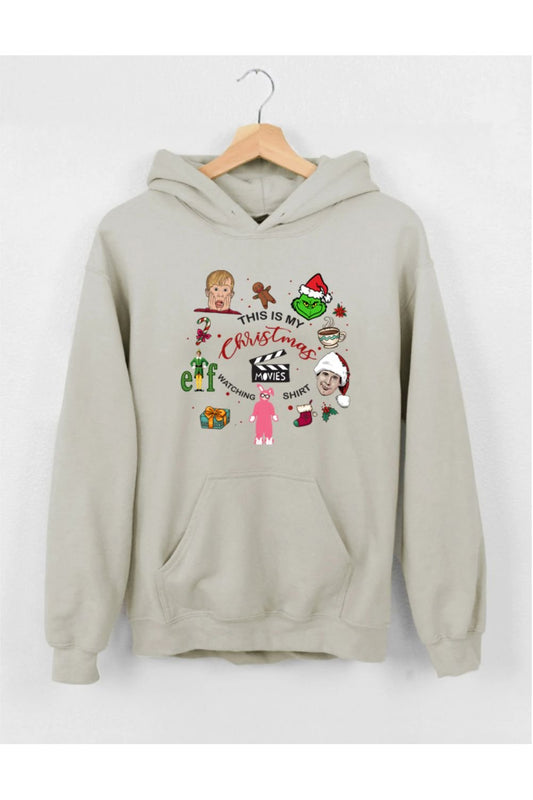 This is Christmas My Movies Hoodie For Women