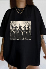 Girls Will Be Girls Halloween Witch T-Shirt For Women