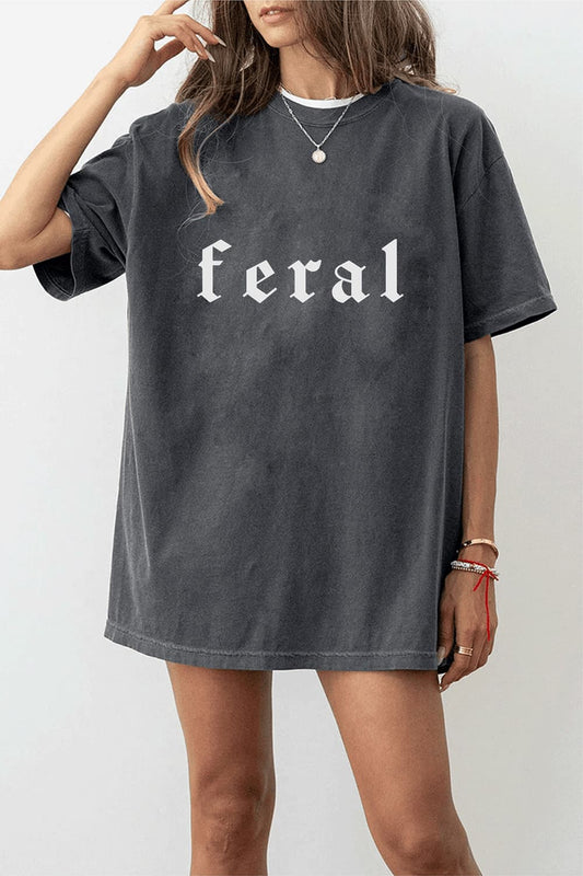 Feral gothic font Tee For Women