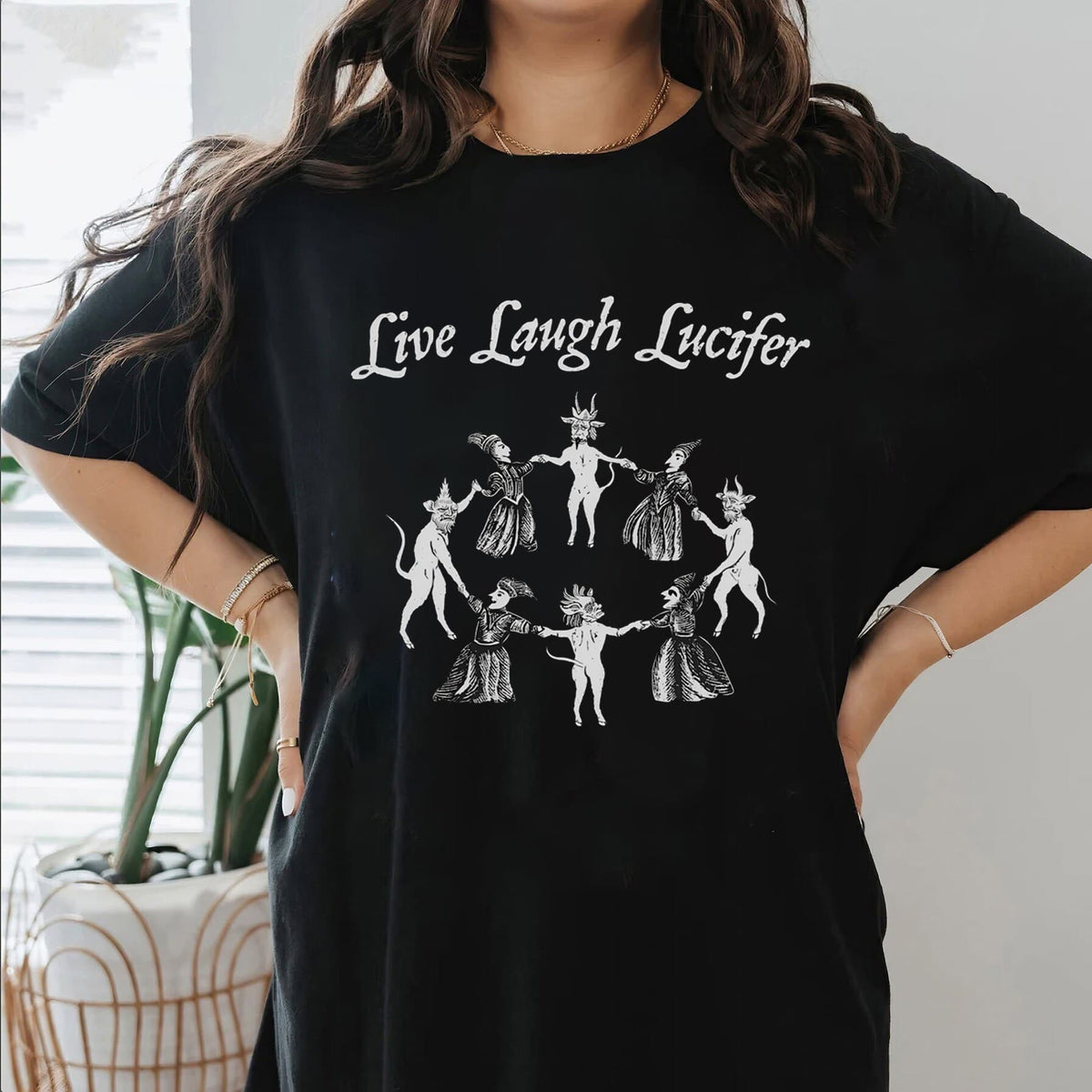 Live Laugh Lucifer Tee For Women