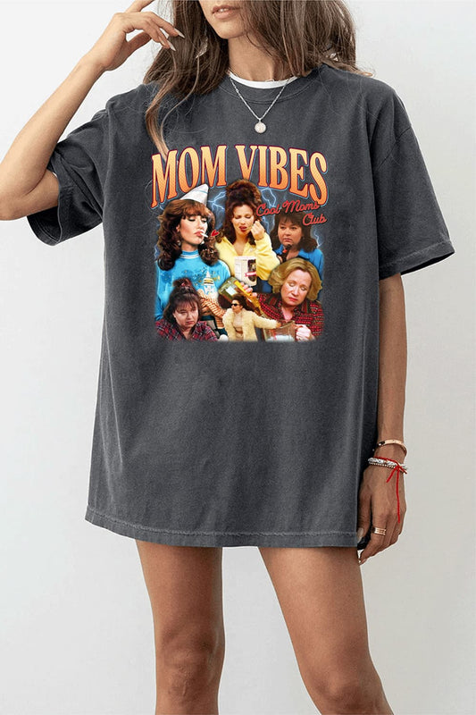 Mom Vibes Cool Moms Club Tee For Women