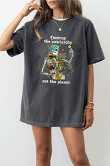 Destroy the Patriarchy Shirt, Feminist Gift, Halloween Pro Choice Shirt, Activist Shirt,Save The Planet Shirt,Protest Shirt,Girl Power Shirt