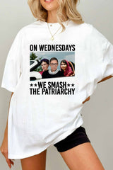 On Wednesdays We Smash The Patriarchy Tee For Women