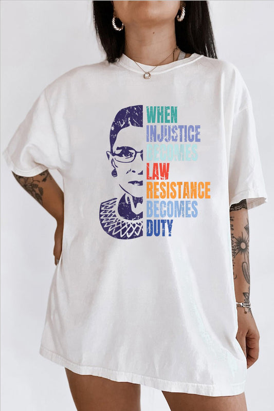 When Injustice Becomes Law Resistance Becomes Duty Tee For Women