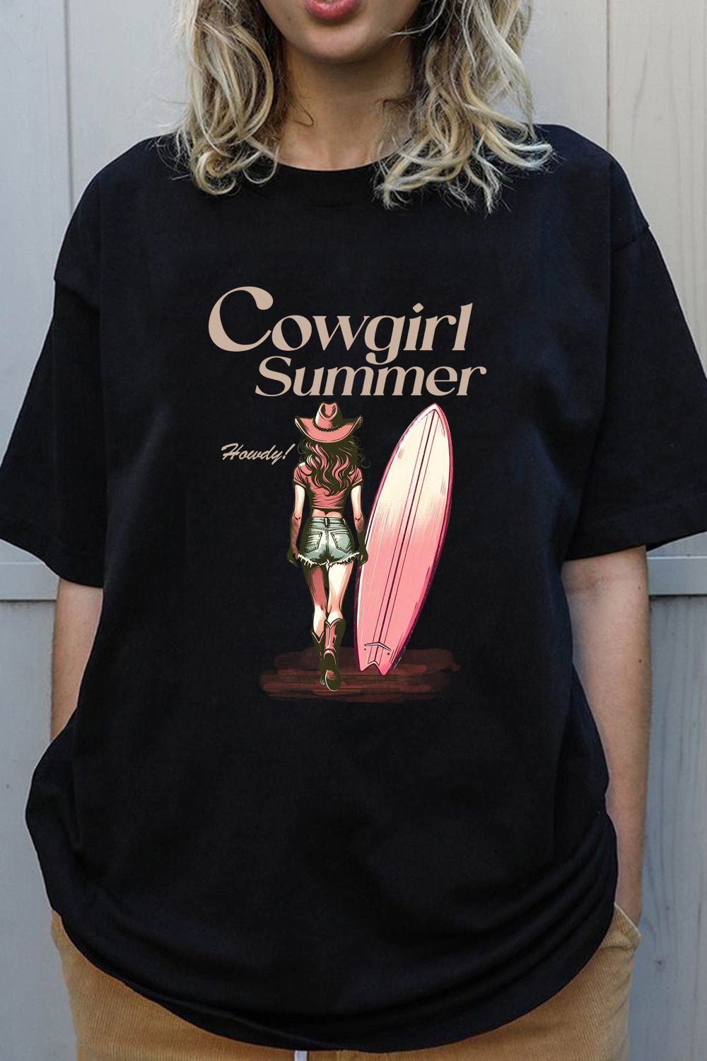 Cowgirl Summer Retro Western Cowgirl Women  T-shirt