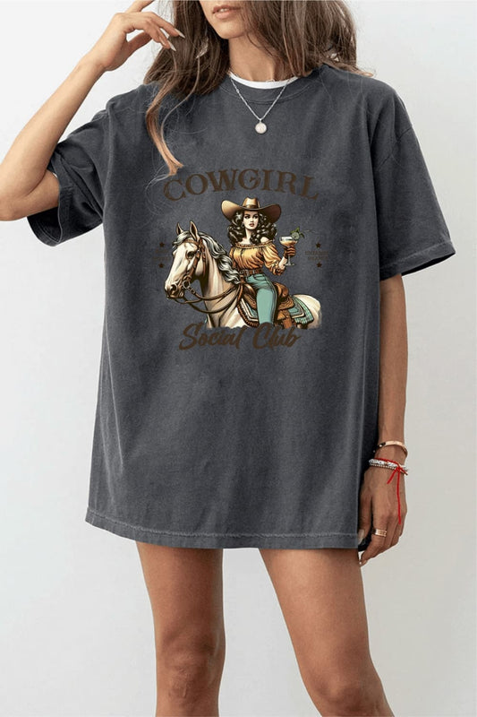 Cowgirl Social Club Shirt, Long Live Cowgirls Tshirt, Retro Rodeo Shirt, Western Graphic Tee, Cowgirl Shirt, Country Girl Tshirt, Rodeo Tee