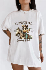 Cowgirl Social Club Shirt, Long Live Cowgirls Tshirt, Retro Rodeo Shirt, Western Graphic Tee, Cowgirl Shirt, Country Girl Tshirt, Rodeo Tee