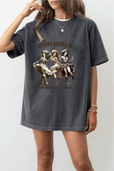 Cowgirls Just Wanna Have Fun Retro Western Cowgirl Women  T-shirt