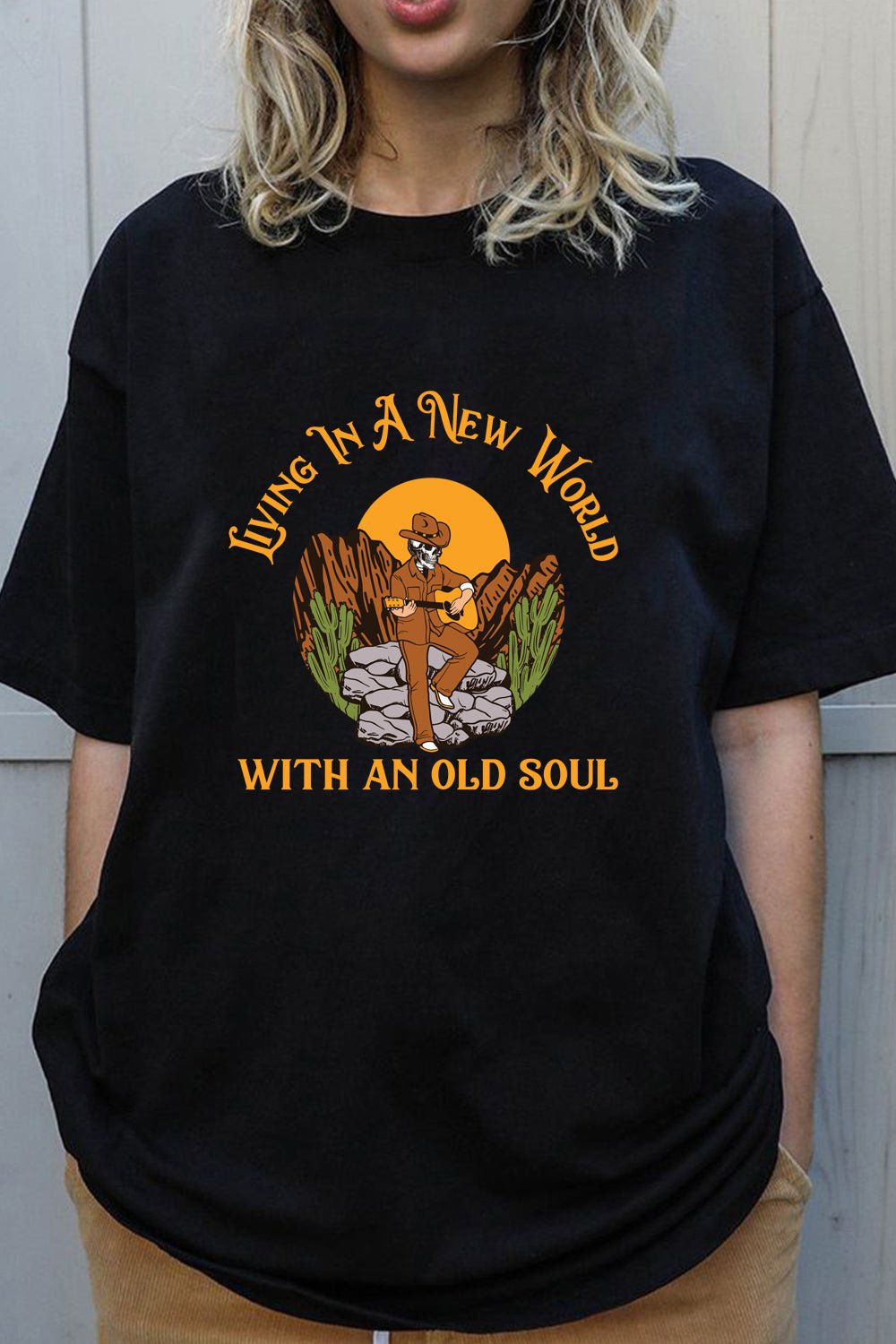 with an old soul crop tee for women