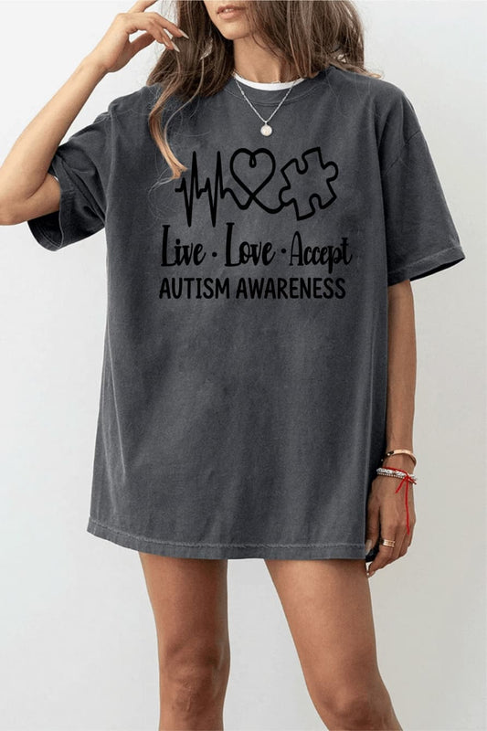 Live Love Accept Autism Awareness T-shirt