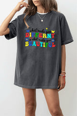 DIFFERNT BEAUTIFUL SHORT SLEEVE T-SHIRT