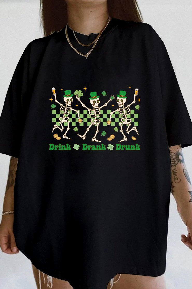 Funny Drinking Irish Skeletons St Patrick's Day t-Shirt
