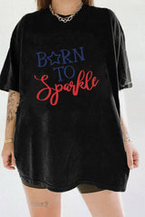 Born To Sparkle - USA -T-Shirt For Women