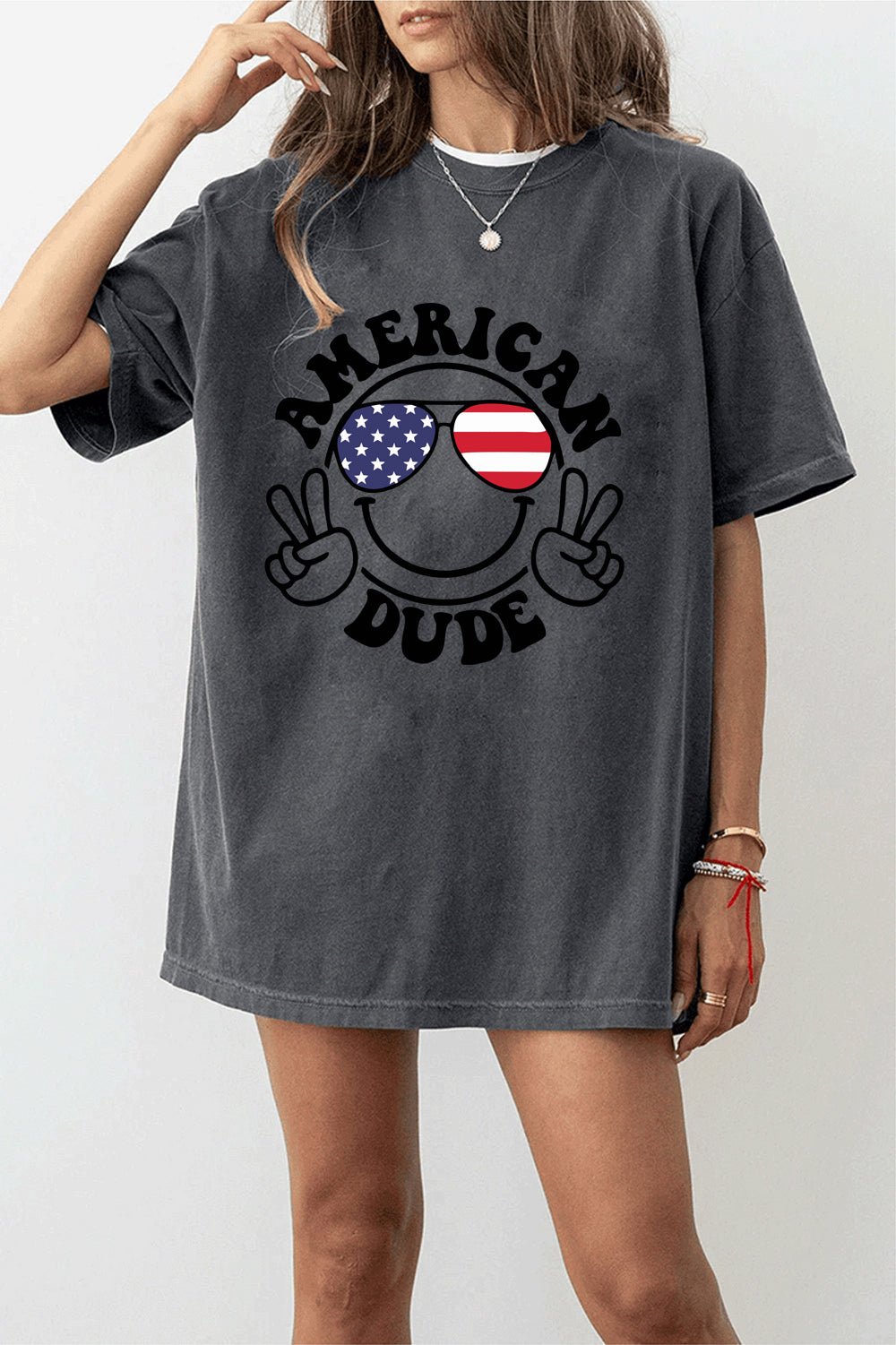 American dude short sleeve t-shirt