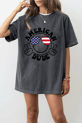 American dude short sleeve t-shirt