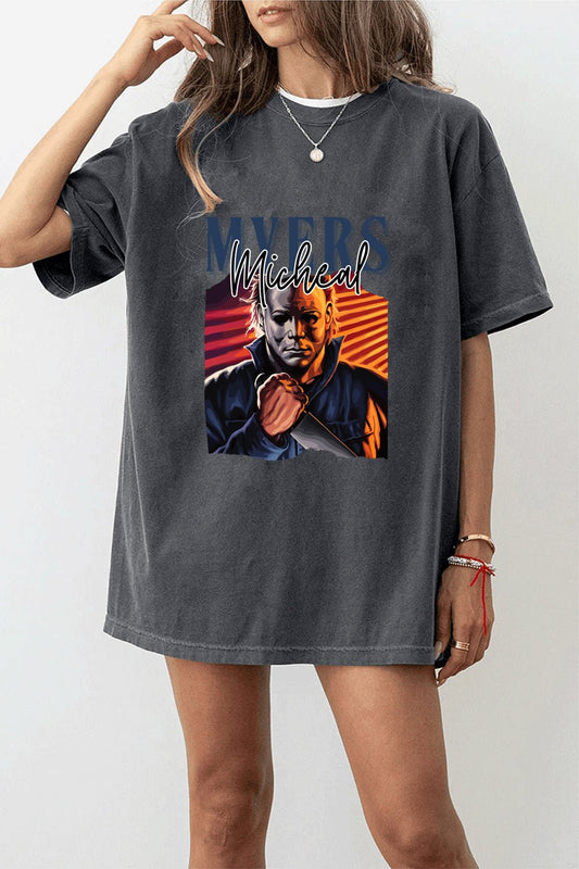 Horror Movies T-shirt  Halloween Party t-Shirt Michael Myers Novelty Graphic  t-Shirt