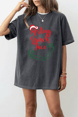 Christmas T-Shirt/crewneck, Resting Grinch Face, Funny Holiday Season, Merry Christmas