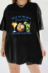 GULF OF MEXICO SOCIAL CLUB SALTY RESIST OFTEN TEE FOR WOMEN