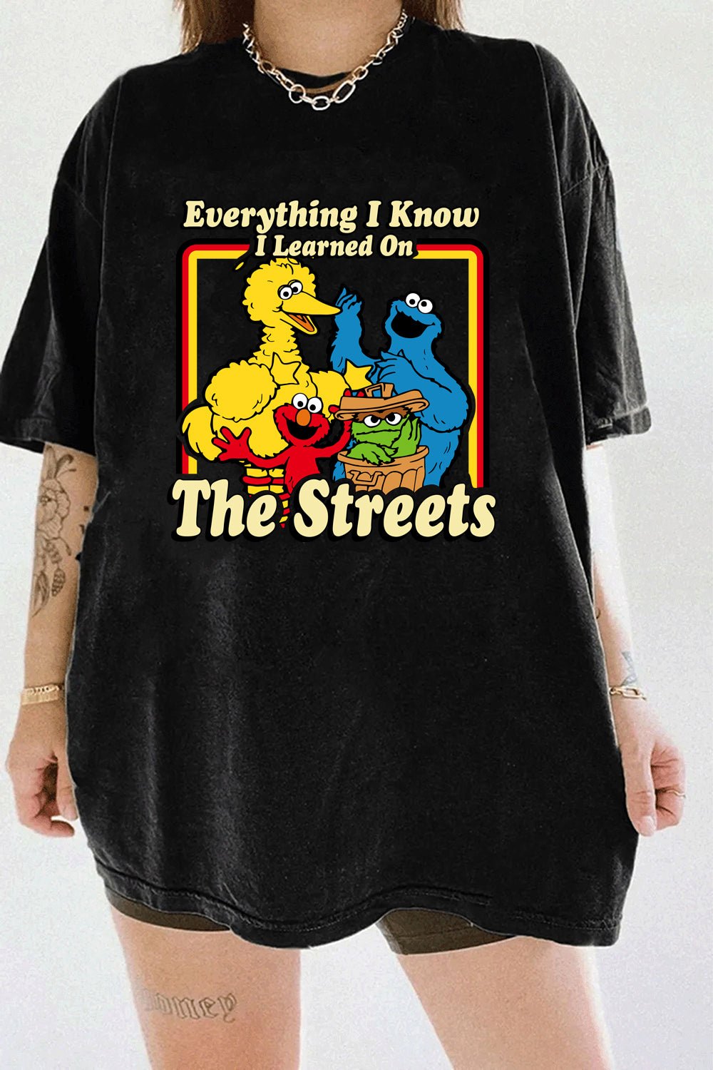 everything i know i learned on the streets tee for women