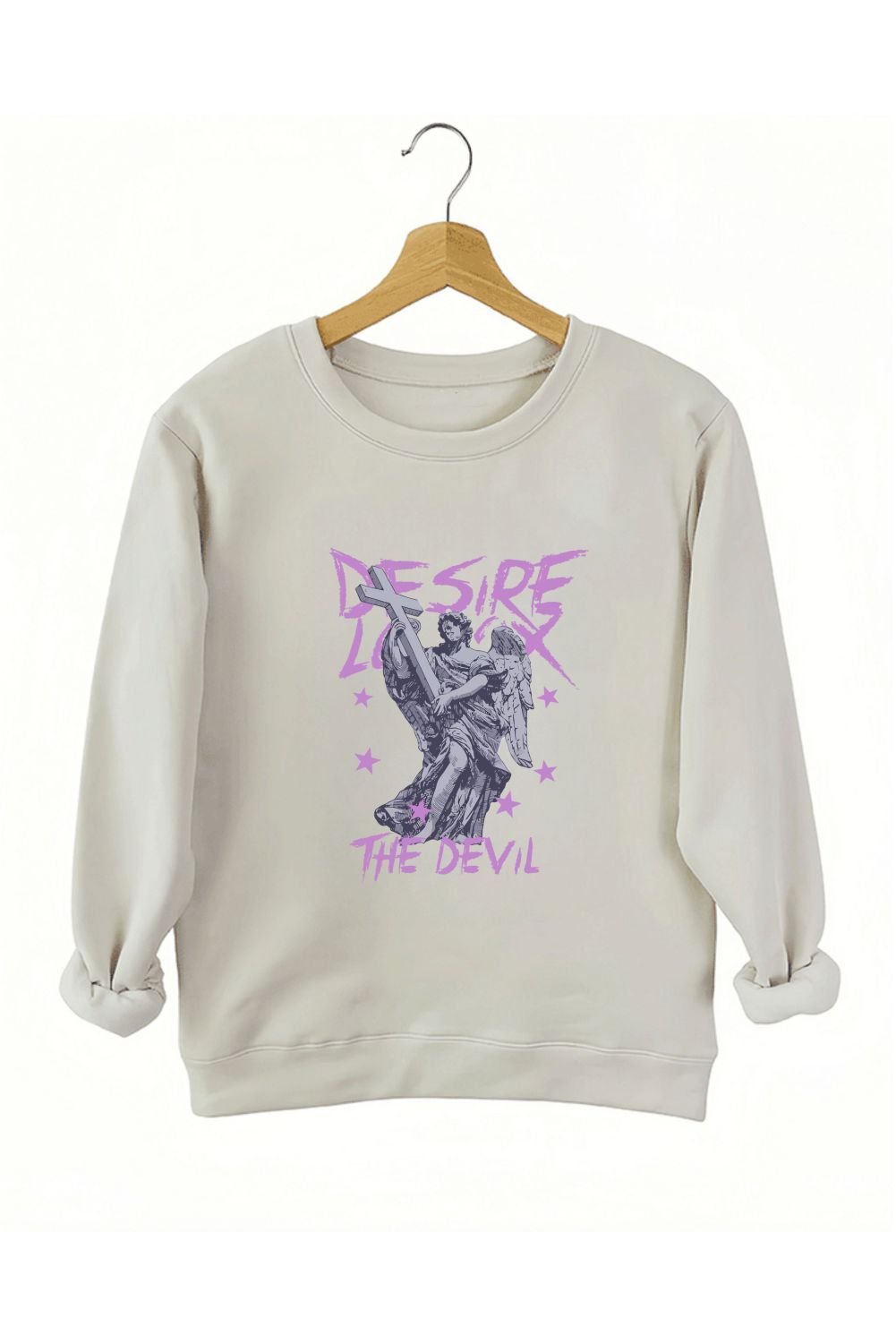 The Devil  print sweatshirt  women casual