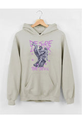The Devil print  Hoodie women casual